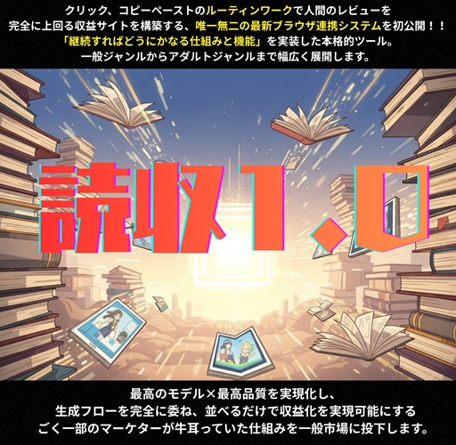 読収 羽田義和 レビュー 特典 「1文字も読まずに書く」が正解でした。アフィリエイトの常識崩壊。